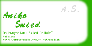 aniko smied business card